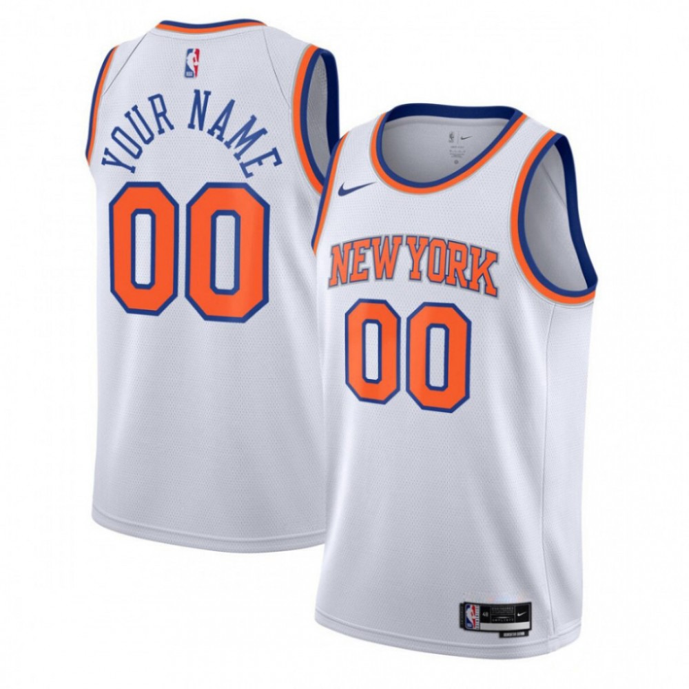 New York Knicks Youth Swingman Custom Jersey White - Association Edition-Pro Kit Vault | Brand New 26/27 Sports Jerseys